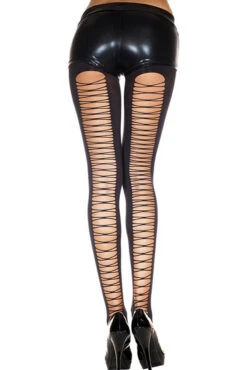 MUSIC LEGS ML-7243, Corset Back Spandex Tights