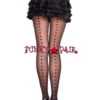 MUSIC LEGS ML-7279, Heart Backseam PantyHose -Funky Lingerie Outlet 7279 77780.1406857578