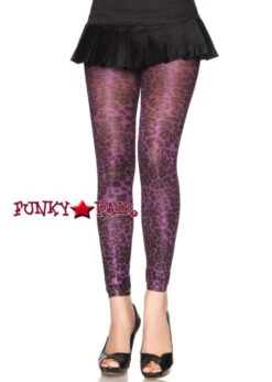 LA-7450, Leopard Print Footless Tights -Funky Lingerie Outlet 7450 purple 45562.1534209579