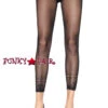 LA-7555, Black Opaque Net Footless Tights -Funky Lingerie Outlet 7555 03777.1535356324