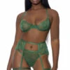 FP-772139, Blooming Season Lingerie Set By ForPlay -Funky Lingerie Outlet 772139 Green 83781.1647364774