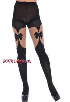 LA-7732, Opaque Garterbelts Tights