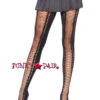 LA-7925, Opaque Lace Up PantyHose -Funky Lingerie Outlet 7925 87505.1436510692