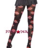 LA-7930, Vampire Bite Print PantyHose -Funky Lingerie Outlet 7930 98264.1436510699