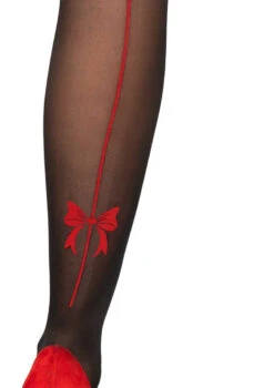 LA7956, Sheer Pantyhose With Bow Accent -Funky Lingerie Outlet 7956 03 011 04754.1574316907