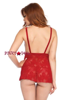 LEG AVENUE LA-81549, Lace Harness Halter Babydoll -Funky Lingerie Outlet 81549 02 003 21946.1623908023