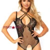 LA-81551, Net And Lace Crotchless Teddy -Funky Lingerie Outlet 81551 01 001 10149.1528268082