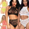 LA-81552, Crop Top And High Waist Thong -Funky Lingerie Outlet 81552 18390.1583768432