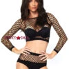 LA-81566, EDM Industrial Net Crop Top And Bottom 2 LA-81566, EDM Industrial Net Crop Top And Bottom -Funky Lingerie Outlet 81566 01 001 36727.1564190924