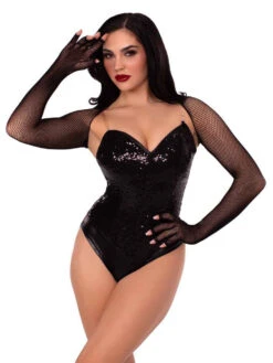 LA81590, Fishnet Fingerless Gloved Shrug -Funky Lingerie Outlet 81590 03 001 72682.1742517640