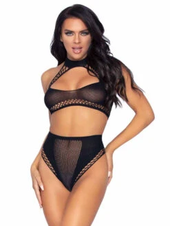 LA81632, Net Crop Top And Bottoms By Leg Avenue -Funky Lingerie Outlet 81632 001 001 02686.1630465390