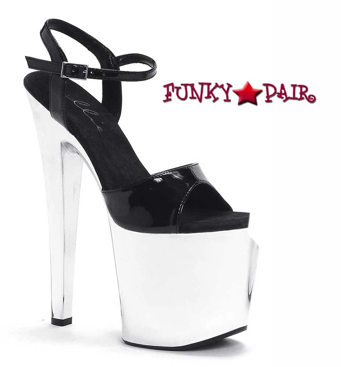 821-Chrome 8" Platform Dancer Shoes CLEARANCE 5 821-Chrome 8" Platform Dancer Shoes CLEARANCE - Image 3