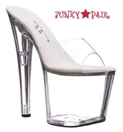 821-Vanity 8" High Heel Mule Platform -Funky Lingerie Outlet 821 Vanity Clear 54568.1537737580