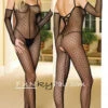 LEG AVENUE LA-8254, Mini Daisy Lace BodyStocking -Funky Lingerie Outlet 8254 64202.1406754701