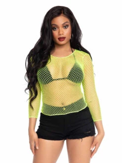 LA-8278, Long Sleeved Industrial Net Shirt -Funky Lingerie Outlet 8278 01 166 94419.1631906480