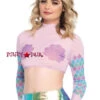 LEG AVENUE LA-8282, Rave Mermaid Crop Top -Funky Lingerie Outlet 8282 03 101 99936.1521616434