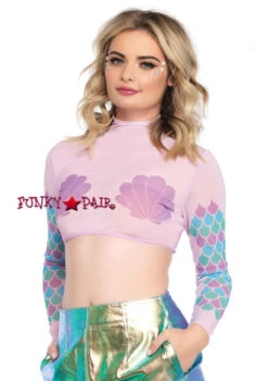 LEG AVENUE LA-8282, Rave Mermaid Crop Top