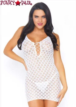 LA-8316, Lace Mini Dress And G-String -Funky Lingerie Outlet 8316 white 77754.1613686181