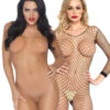 LA-8380, Long Sleeve FishNet BodyStocking