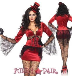 LA-83939, Sexy Neck Biting Vamp Costume (CLEARANCE)