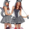 LEG AVENUE LA-83945, Gorgeous Grey Wolf Costume (Clearance Sale)