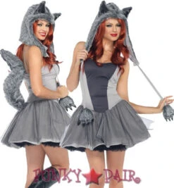 LEG AVENUE LA-83945, Gorgeous Grey Wolf Costume (Clearance Sale)