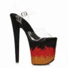 850-PHOENIX, Ankle Strap Sandal With Flame Design -Funky Lingerie Outlet 850 PHOENIX CLR 21766.1682006502