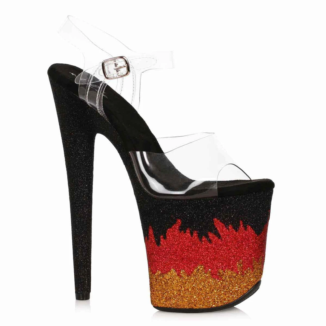 850-PHOENIX, Ankle Strap Sandal With Flame Design 3 850-PHOENIX, Ankle Strap Sandal With Flame Design
