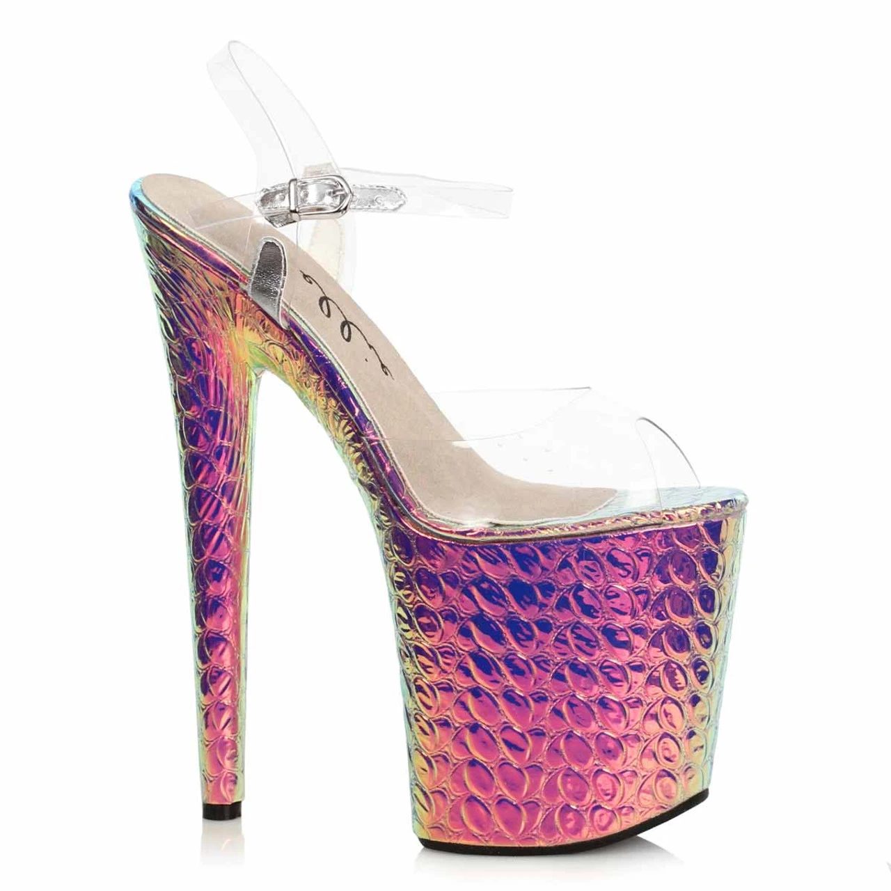 Ellie Shoes | 850-SUGAR, Hologram Platform Sandal 6 Ellie Shoes | 850-SUGAR, Hologram Platform Sandal - Image 4