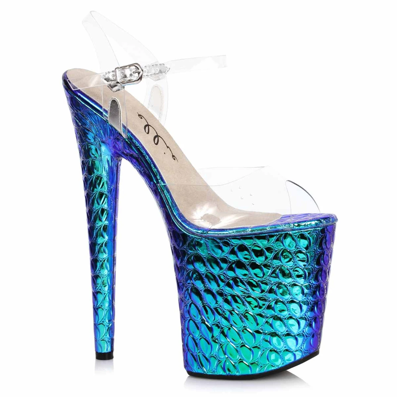 Ellie Shoes | 850-SUGAR, Hologram Platform Sandal 5 Ellie Shoes | 850-SUGAR, Hologram Platform Sandal - Image 3