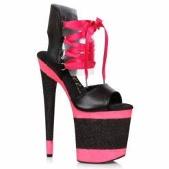 850-VIVIEN, 8" Pointed Stiletto Sandal By Ellie Shoes 9 850-VIVIEN, 8" Pointed Stiletto Sandal By Ellie Shoes -Funky Lingerie Outlet 850 VIVIEN BLK 85640.1645822699