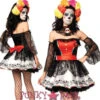 LA-85002, Sugar Skull Beauty Costume -Funky Lingerie Outlet 85002 47273.1406833363