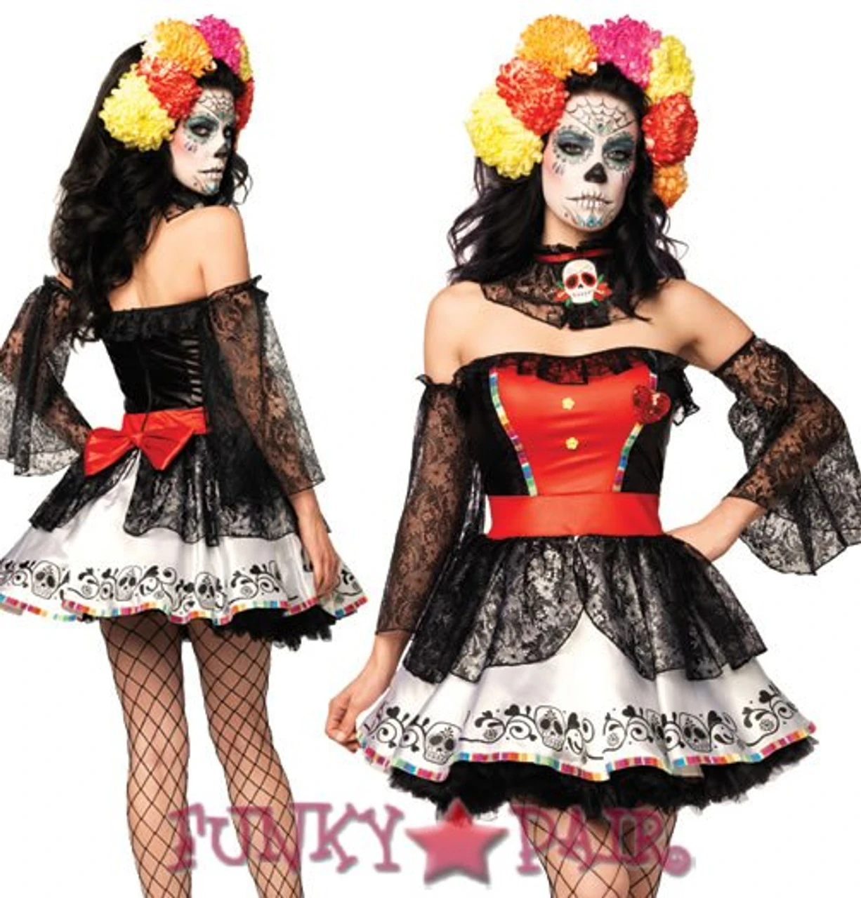 LA-85002, Sugar Skull Beauty Costume 3 LA-85002, Sugar Skull Beauty Costume