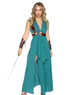 LA-85036, Warrior Maiden Costume By Leg Avenue -Funky Lingerie Outlet 85036 Green FFK 51570.1692772719