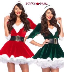 LA-85356, Mrs. Claus Outfit Costume