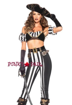 LA-85367, Black Beauty Pirate Costume