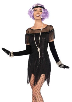 LA-85568, Foxtrot Flirt Flapper Costume -Funky Lingerie Outlet 85568 03 001 81271.1472763686