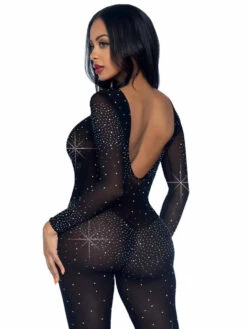 LA85636, Sheer Rhinestone Catsuit By Leg Avenue -Funky Lingerie Outlet 85636 002 001 23399.1631743079