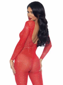 LA85636, Sheer Rhinestone Catsuit By Leg Avenue -Funky Lingerie Outlet 85636 002 003 42159.1631743050