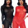 LA85636, Sheer Rhinestone Catsuit By Leg Avenue -Funky Lingerie Outlet 85636 71997.1631742959