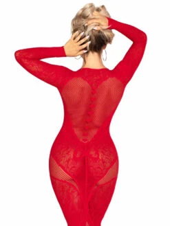 LA86005, Lace And Net Long Dress -Funky Lingerie Outlet 86005 002 003 83350.1733212619