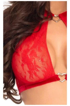 Leg Avenue | LA86116, Lace Halter Top And High Waisted Thong 11 Leg Avenue | LA86116, Lace Halter Top And High Waisted Thong -Funky Lingerie Outlet 86116 Red Top 42247.1602389957