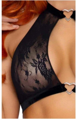 Leg Avenue | LA86116, Lace Halter Top And High Waisted Thong 12 Leg Avenue | LA86116, Lace Halter Top And High Waisted Thong -Funky Lingerie Outlet 86116 black top 30427.1602389957