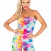 Leg Avenue | LA86121, Rainbow Camo Romper -Funky Lingerie Outlet 86121 01 101 55832.1584852407