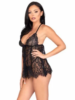 LA86144, Floral Lace Babydoll By Leg Avenue -Funky Lingerie Outlet 86144 004 001 05171.1683068407