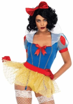 LA-86701, Sexy Miss Snow Romper Costume