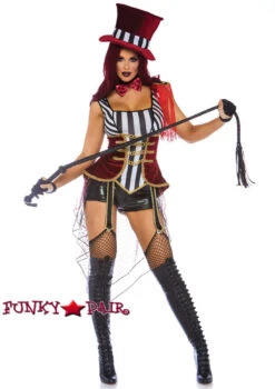 LA-86750, Darling Lion Tamer Romper Costume -Funky Lingerie Outlet 86750 41151.1664496752