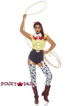 LA-86777, Giddy Up Cowgirl Romper Costume -Funky Lingerie Outlet 86777 03 101 76529.1662232548