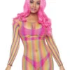 LA86795, Rainbow Fishnet Mini Dress -Funky Lingerie Outlet 86795 03a 101 18937.1598941219