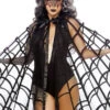 LA-86868, Velvet Web Cape -Funky Lingerie Outlet 86868 001 001 39882.1566923401